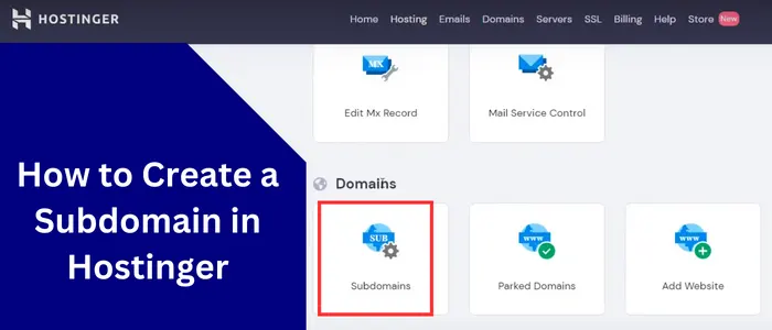 How to Create a Subdomain in Hostinger