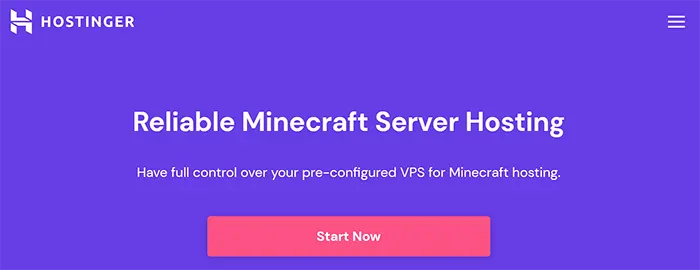 Best Free Minecraft Server Hosting : Alternative (Paid) - Hostinger Minecraft Server