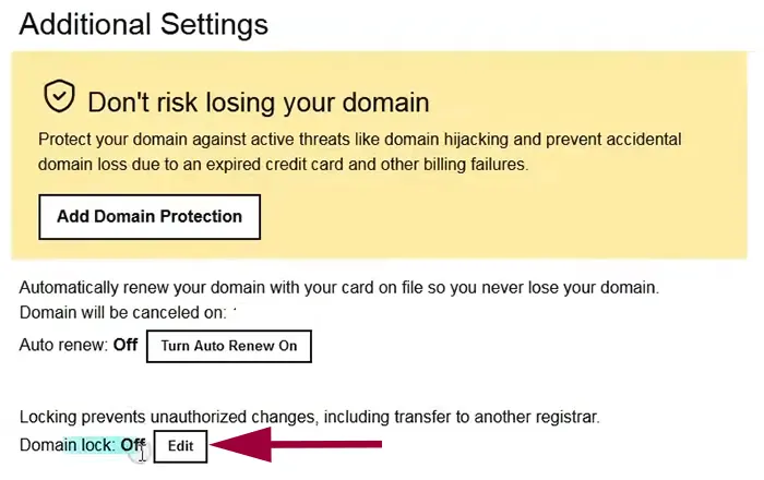 How to Transfer Domain from GoDaddy to Hostinger: Step 1 - Unlock your domain in GoDaddy